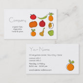 Natural Food Store Business Card Visitenkarte (Vorne/Hinten)