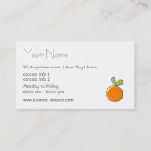 Natural Food Store Business Card Visitenkarte (Rückseite)