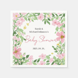 Natural Garden Baby Shower Paper Napkin Serviette