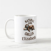 "Natural Geboren Chiller" Niedlicher Faultier & In Kaffeetasse (Links)