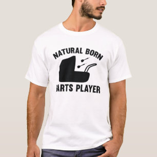 Natural Geboren Darts Player T-Shirt