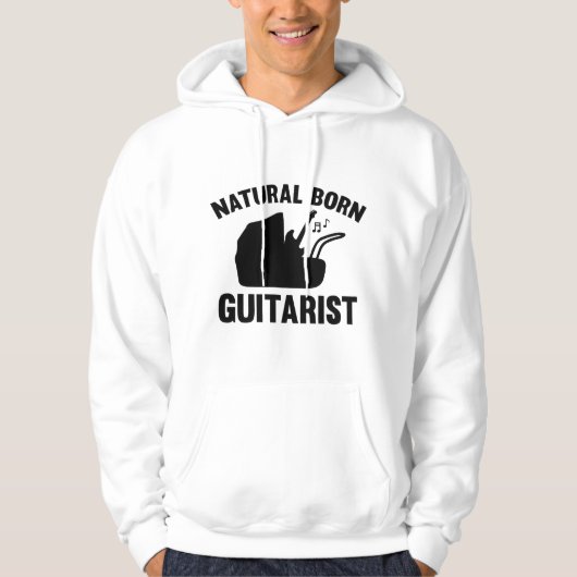 Natural Geboren Guitarist Hoodie (Vorderseite)