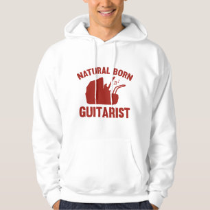 Natural Geboren Guitarist Hoodie