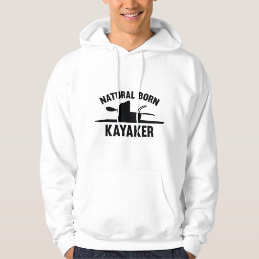 Natural Geboren Kayaker Hoodie (Vorderseite)