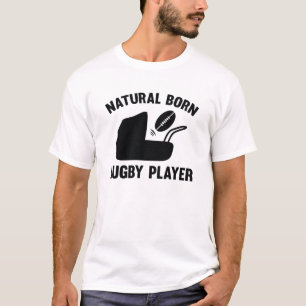 Natural Geboren Rugby Player T-Shirt