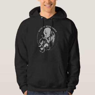 Natural Geboren Sinner Devil Baby Grunge Goth Emo Hoodie