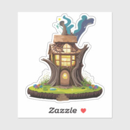 Natural Gnome Forest Zuhause Sticker