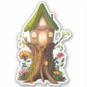 Natural Gnome Forest Zuhause Sticker (Vorderseite)
