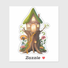 Natural Gnome Forest Zuhause Sticker