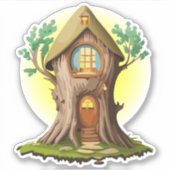 Natural Gnome Forest Zuhause Sticker (Vorderseite)