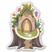 Natural Gnome Forest Zuhause Sticker (Vorderseite)