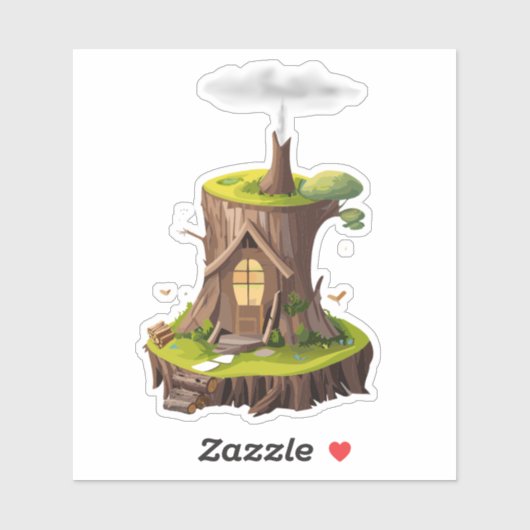 Natural Gnome Forest Zuhause Sticker (Blatt)