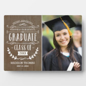 Natural Grad Abschluss Plaque Fotoplatte (Vorderseite)