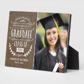 Natural Grad Abschluss Plaque Fotoplatte (Seite)