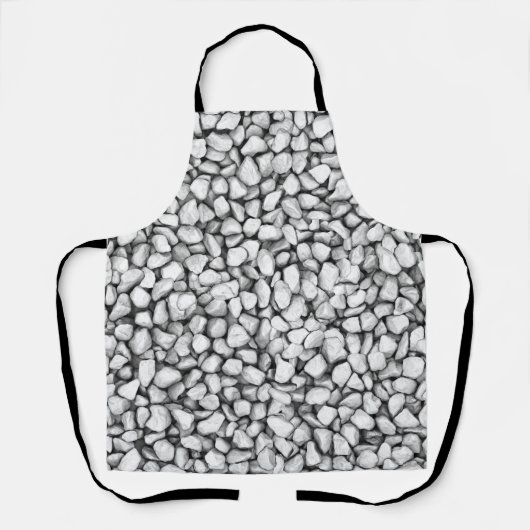Natural Gray Stones Beach Rocks Schürze (Vorderseite)