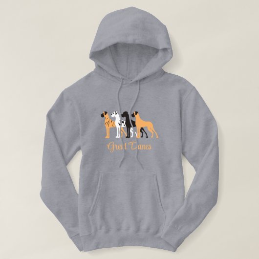 Natural Great Dane Hoodie (Design vorne)