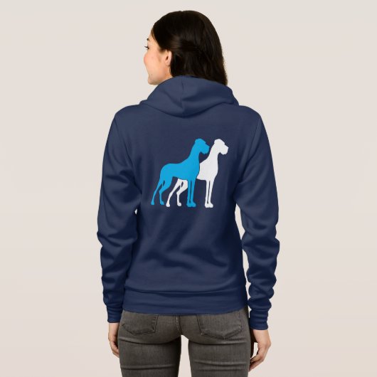 Natural Great Dane Hoodie (Schwarz voll)