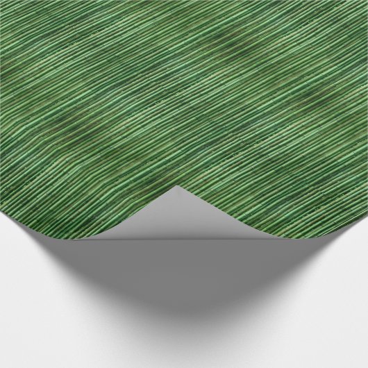 Natural Green Bamboo Pflanze Gift Wrap Geschenkpapier (Ecke)