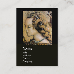 NATURAL HAARSCHÖNHEIT JEWELRY MONOGRAMM schwarzes Visitenkarte