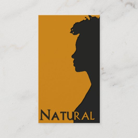 Natural Hair Busincard Visitenkarte (Vorderseite)