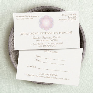 Natural Health & Wellness - Terminationskarte Terminkarte