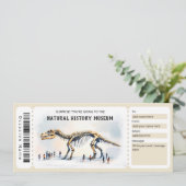 Natural History Museum Gift Certificate Template Einladung (Stehend Vorderseite)
