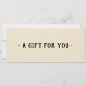 Natural History Museum Gift Certificate Template Einladung (Rückseite)