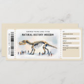 Natural History Museum Gift Certificate Template Einladung (Vorne/Hinten)