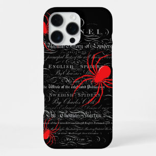 Natural History Title Page Spiders Calligraphy iPhone 16 Pro Max Hülle