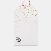 Natural Holiday Bough Cluster Rustikale Weihnachte Geschenkanhänger (Rückseite)