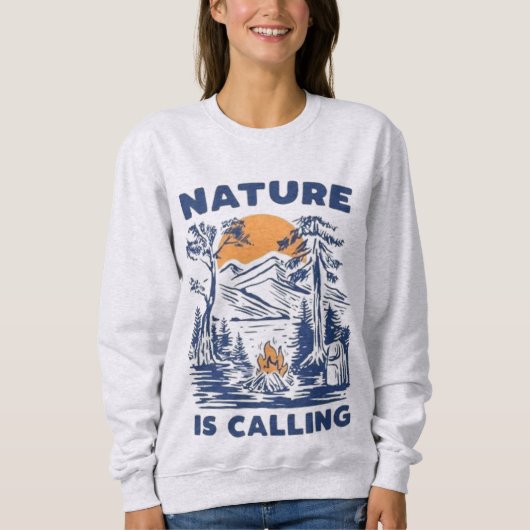Natural is calling  sweatshirt (Vorderseite)