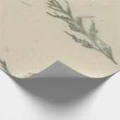 Natural Kraft Floral Rose Petals Mulberry Delicate Geschenkpapier (Ecke)