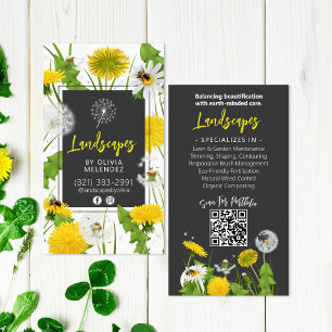 Natural Lac Care Service Promo Dandelion & Bienen Visitenkarte