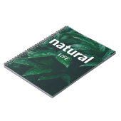 Natural Life Notebook - Green Blätter Cover Notizblock (Linke Seite)