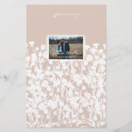 Natural Light Beige Wedding Candy Bar Wrapper (Vorderseite)