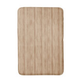 Natural Light Oak Wood Grain Texture Badematte (Vorderseite Vertikal)