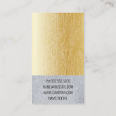 Natural Lines Gold Gradient | Glitzer Makeup Set Visitenkarte (Rückseite)