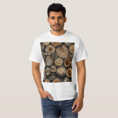 Natural Log Pattern T-Shirt (Vorne ganz)