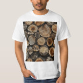 Natural Log Pattern T-Shirt (Vorderseite)
