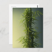 Natural Lucky Bamboo Postkarte (Vorne/Hinten)