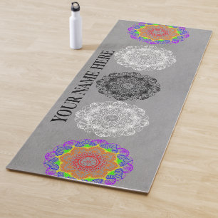 Natural Mandala Floral Yogamatte