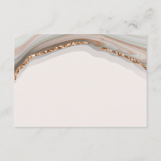 Natural Marble Agate UAWG Enclosure Card Begleitkarte (Rückseite)