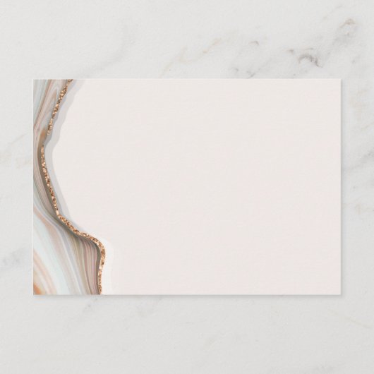 Natural Marble Agate UAWG Enclosure Card Begleitkarte (Rückseite)