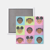 Natural Me Kids von MDillon Designs Magnet (Vorderseite/Rückseite)