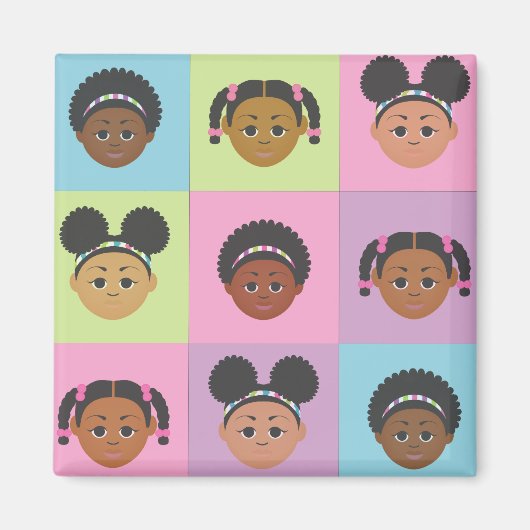 Natural Me Kids von MDillon Designs Magnet (Vorne)
