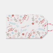 Natural Noël Weihnachtsfeiertag Geschenkanhänger (Vorderseite (Horizontal))