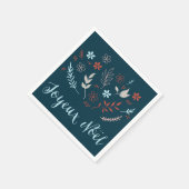 Natural Noël Weihnachtsfeiertag Serviette (Ecke)