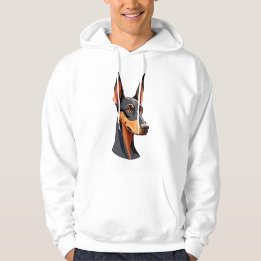 Natural Oar Doberman Hoodie (Vorderseite)