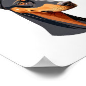 Natural Oar Doberman Poster (Ecke)