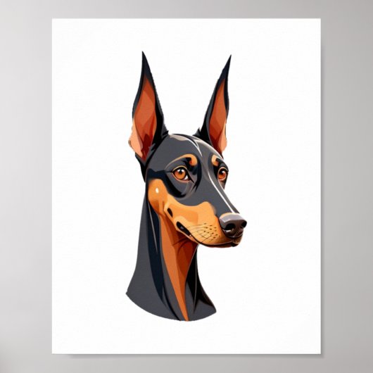 Natural Oar Doberman Poster (Vorne)